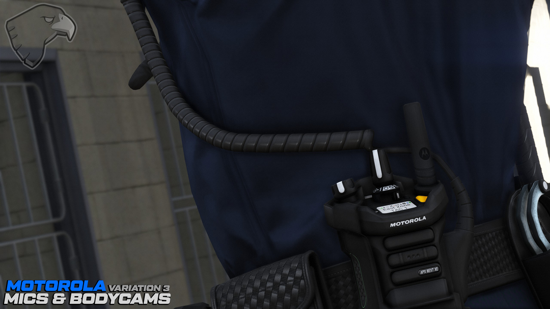 Motorola XVE500 Mikrofone und V300 Bodycams