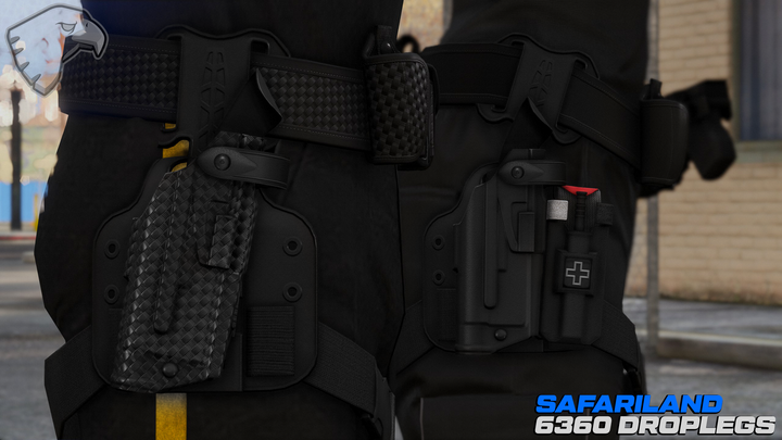 Safariland 6360(+RDS) Holsters de hanche et de jambe tombante 