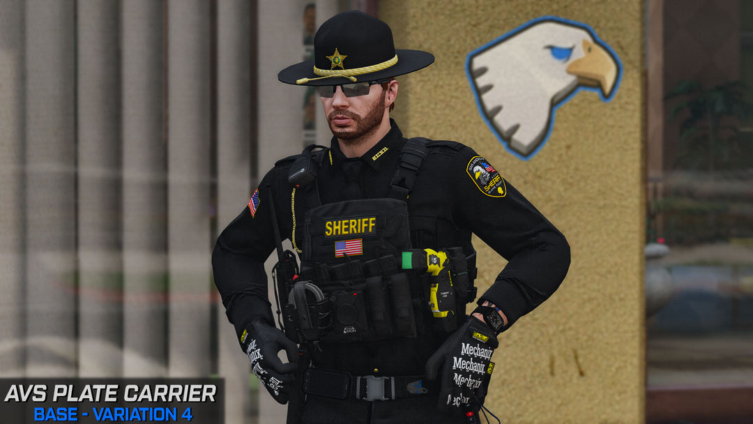 Support de plaque Crye AVS