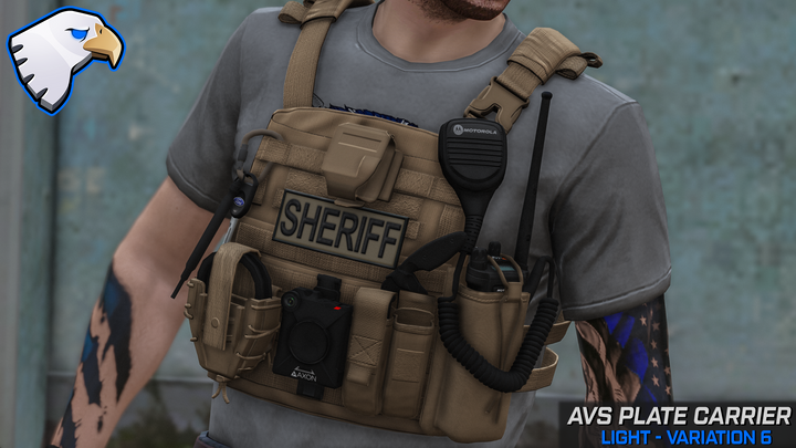 Support de plaque Crye AVS