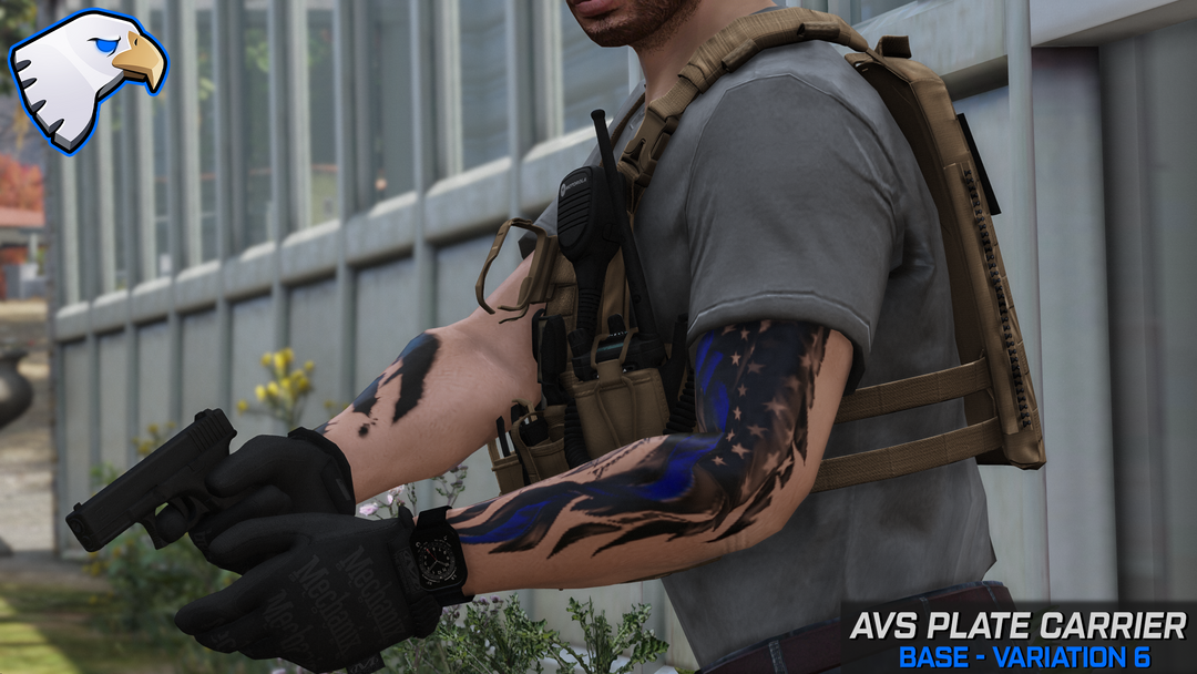 Support de plaque Crye AVS