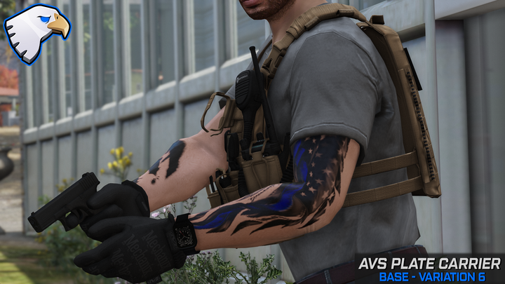 Support de plaque Crye AVS
